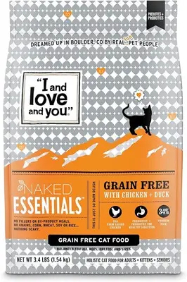 I and Love and You Naked Essentials Kip & Eend Recept Droog kattenvoer