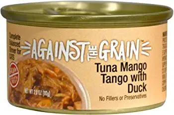 Against the Grain Tuna Mango Tango with Duck Dinner Мокра котешка храна без зърно