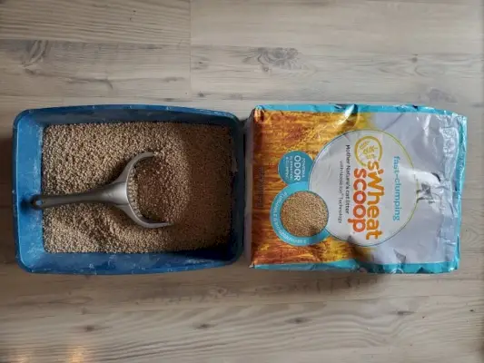 sWheat Scoop Naturlig snabbklumpande vete kattsand