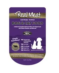 The Real Meat 14 oz Lammehunde- og kattefoder