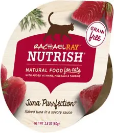 Rachael Ray Nutrish Tuna Purrfection Menjar humit natural per a gats sense cereals