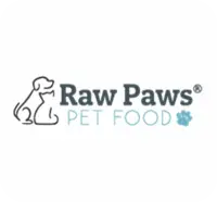 Raw Paws logotip zamrznuti sušene hrane za kućne ljubimce