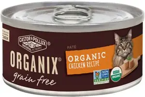 Receita de frango orgânico sem grãos Castor & Pollux Organix