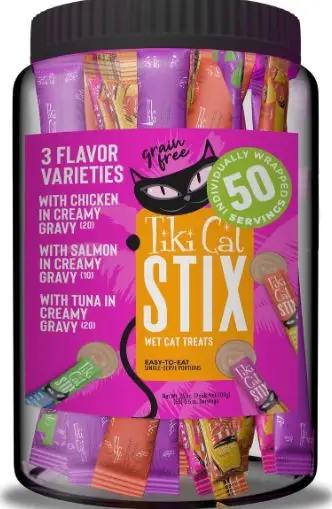 Tiki Cat Stix Çeşitli Mega Kavanoz Yalanabilir Kedi İkramları