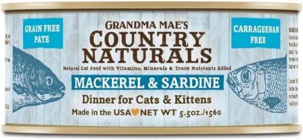 Cena de caballa y sardinas Country Naturals de la abuela Mae