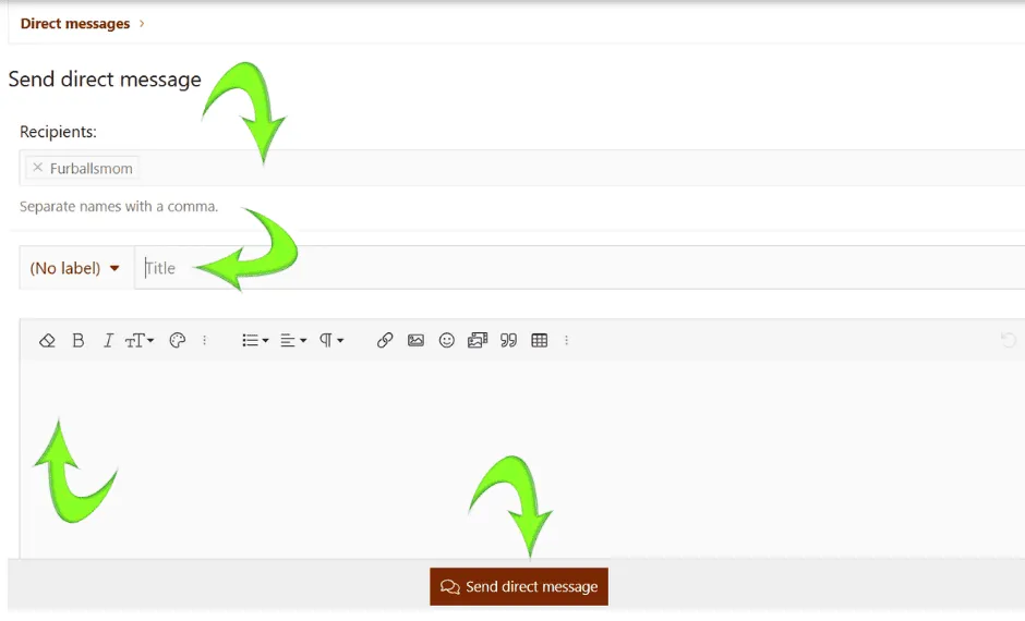 Como ter uma conversa privada com alguém (também conhecido como mensagem direta ou DM)' title=