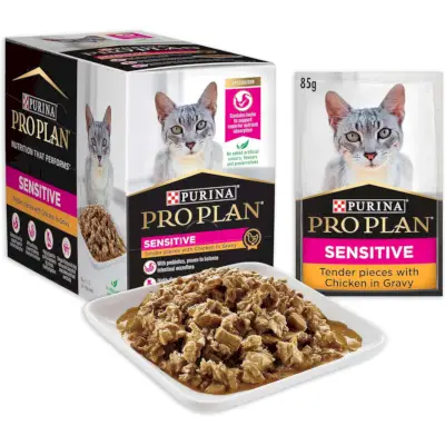 Purina PRO PLAN Adult Sensitive Pollo Cibo umido per gatti